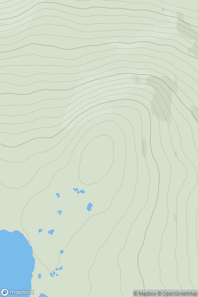 Thumbnail image for Cnoc na Moine [Kyle of Lochalsh to Garve] showing contour plot for surrounding peak